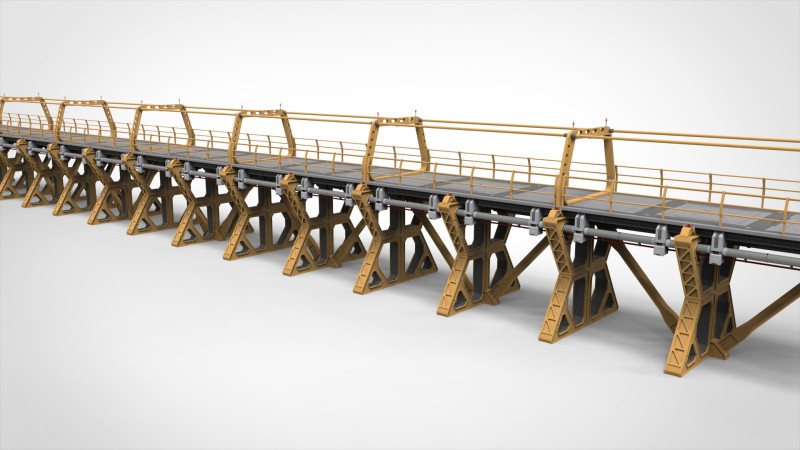 Sci-fi bridge 4 3D Model .c4d .max .obj .3ds .fbx .stl .blend 