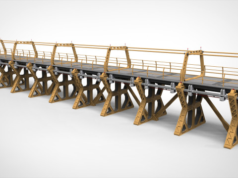Sci-fi bridge 4 Modelo 3D