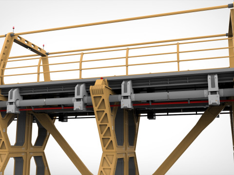 Sci-fi bridge 4 3D Model