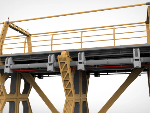 Sci-fi bridge 4 3D Model