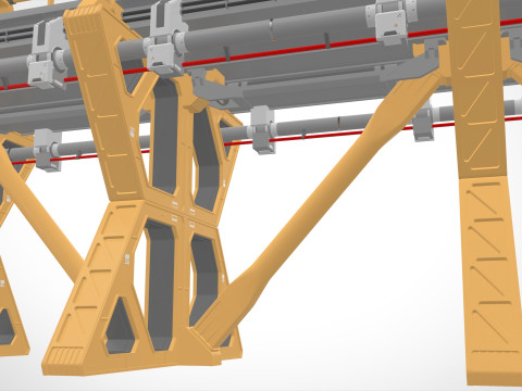 Sci-fi bridge 4 3D Model