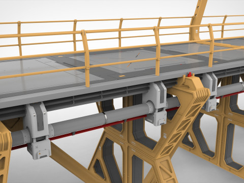 Sci-fi bridge 4 3D Model