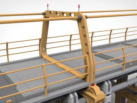 Sci-fi bridge 4 3D Model