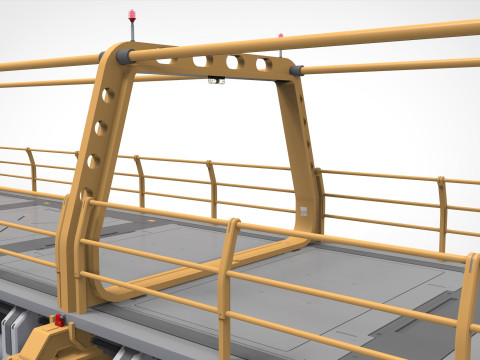 Sci-fi bridge 4 3D Model