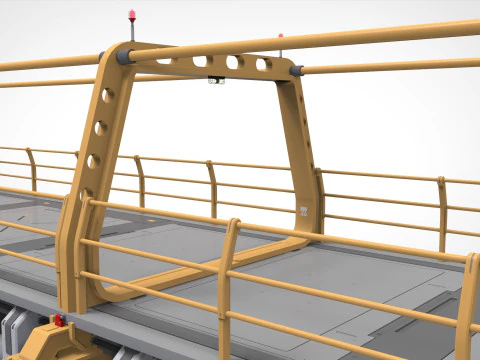 Sci-fi bridge 4 3D Model