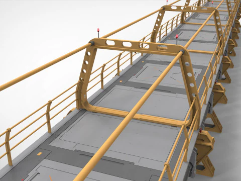 Sci-fi bridge 4 3D Model