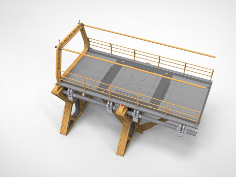 Sci-fi bridge 4 3D Model