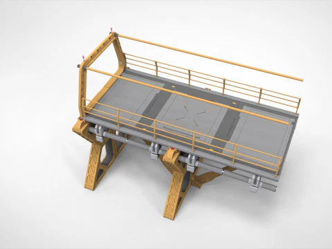 Sci-fi bridge 4 3D Model