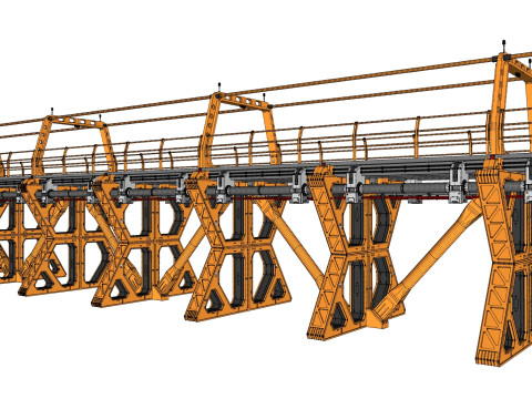 Sci-fi bridge 4 3D Model