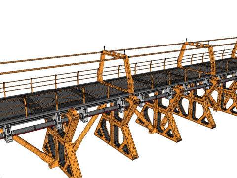 Sci-fi bridge 4 3D Model