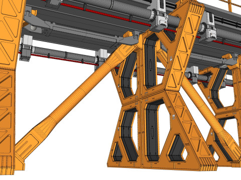 Sci-fi bridge 4 3D Model