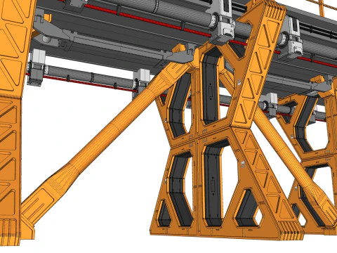 Sci-fi bridge 4 3D Model
