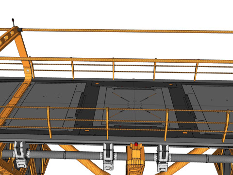 Sci-fi bridge 4 3D Model