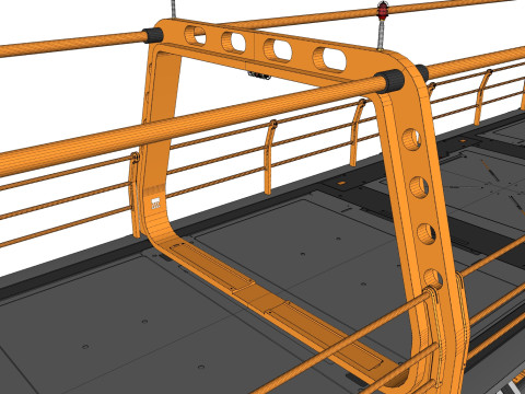 Sci-fi bridge 4 3D Model