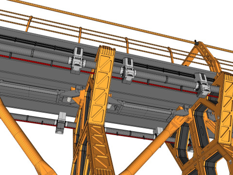 Sci-fi bridge 4 3D Model