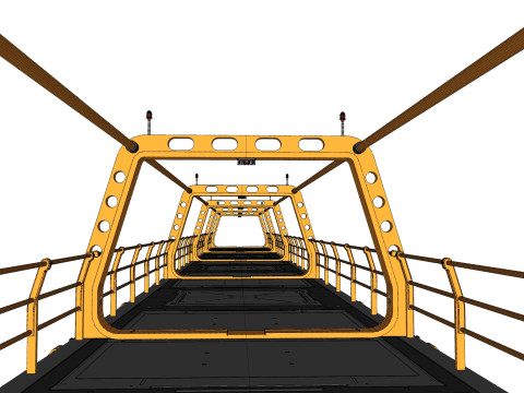 Sci-fi bridge 4 3D Model