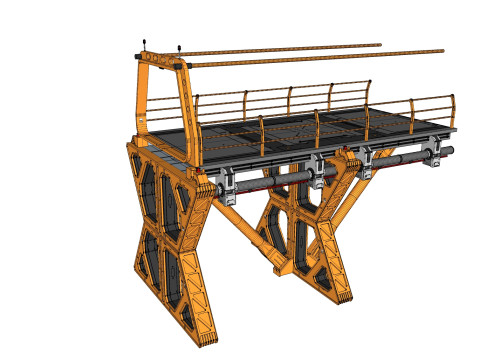 Sci-fi bridge 4 3D Model