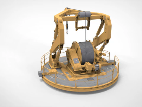 9-Ton manipulator crane 3D Model