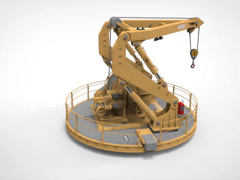 9-Ton manipulator crane 3D Model
