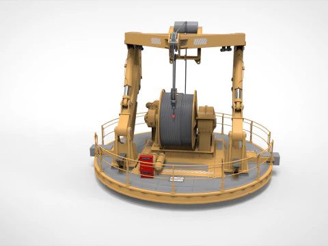 9-Ton manipulator crane 3D Model