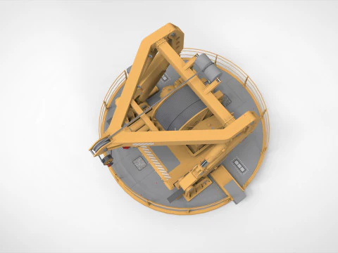 9-Ton manipulator crane 3D Model