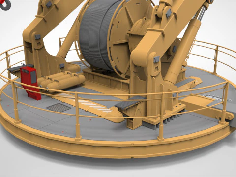 9-Ton manipulator crane 3D Model