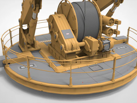 9-Ton manipulator crane 3D Model
