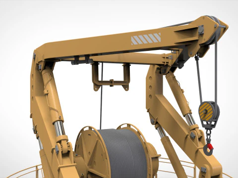 9-Ton manipulator crane 3D Model