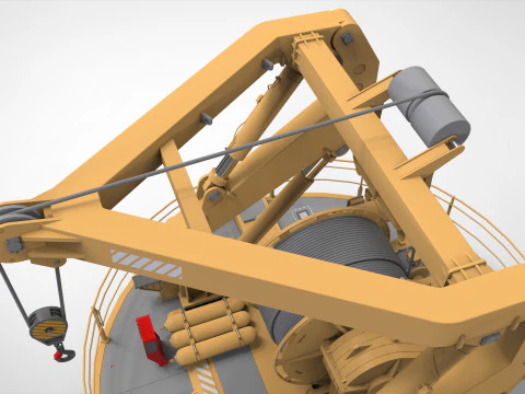 9-Ton manipulator crane 3D Model