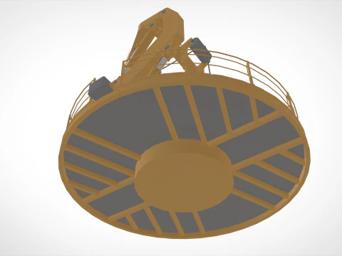9-Ton manipulator crane 3D Model