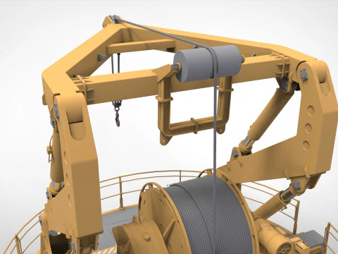 9-Ton manipulator crane 3D Model