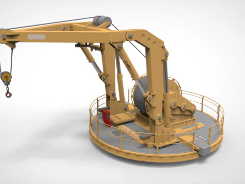 9-Ton manipulator crane 3D Model