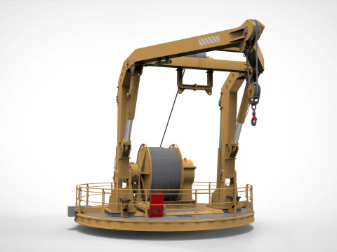 9-Ton manipulator crane 3D Model