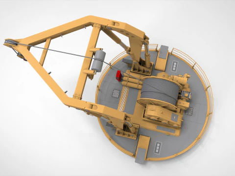 9-Ton manipulator crane 3D Model
