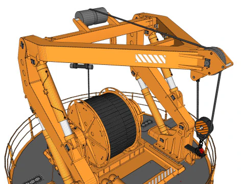 9-Ton manipulator crane 3D Model