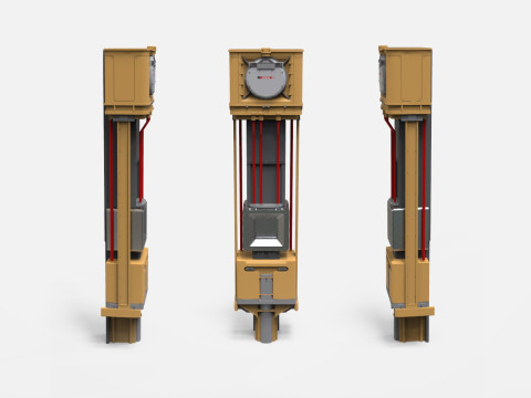 Sci-fi Architecture kitbash 51 3D Model