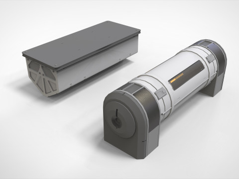 Sci-fi Architecture kitbash 51 3D Model