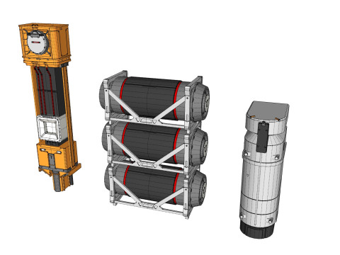 Sci-fi Architecture kitbash 51 3D Model