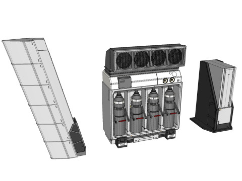Sci-fi Architecture kitbash 51 3D Model