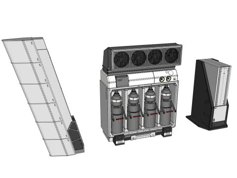 Sci-fi Architecture kitbash 51 3D Model