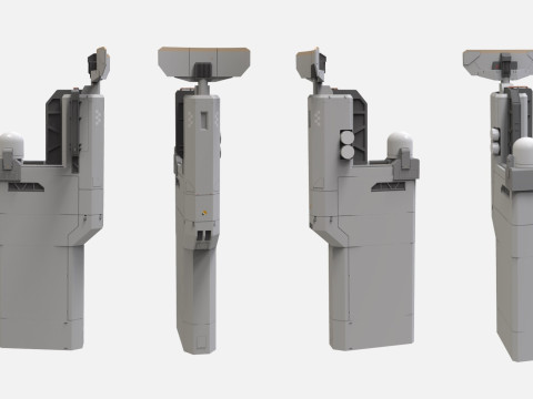 Sci-fi Architecture kitbash 50 3D 模型