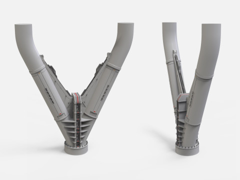 Sci-fi Architecture kitbash 50 3D 模型