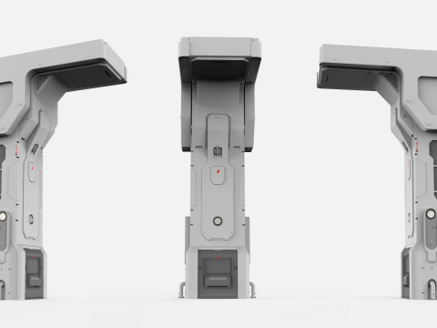 Sci-fi Architecture kitbash 50 3D 模型