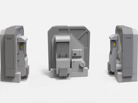 Sci-fi Architecture kitbash 50 3D 模型