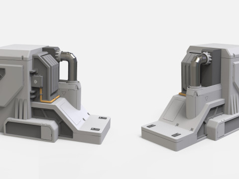 Sci-fi Architecture kitbash 50 3D 模型