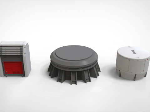 SF アーキテクチャ キットバッシュ 50 3Dモデル