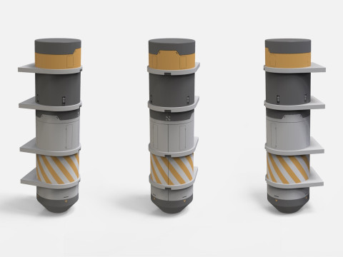 Sci-fi Architecture kitbash 50 3D 模型