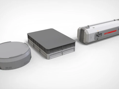 SF アーキテクチャ キットバッシュ 50 3Dモデル