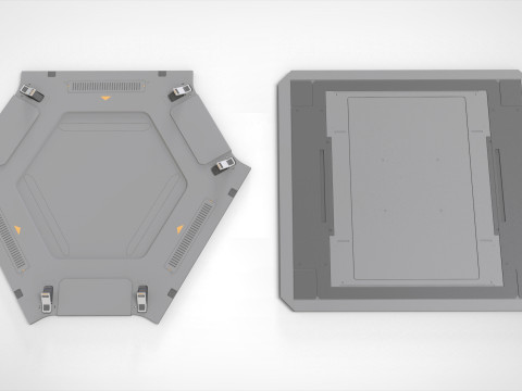 Sci-fi Architecture kitbash 50 3D 模型