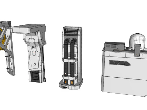 SF アーキテクチャ キットバッシュ 50 3Dモデル